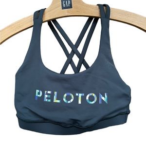 Peloton Lululemon Submarine Energy Sports Bra Ever Green Size 4